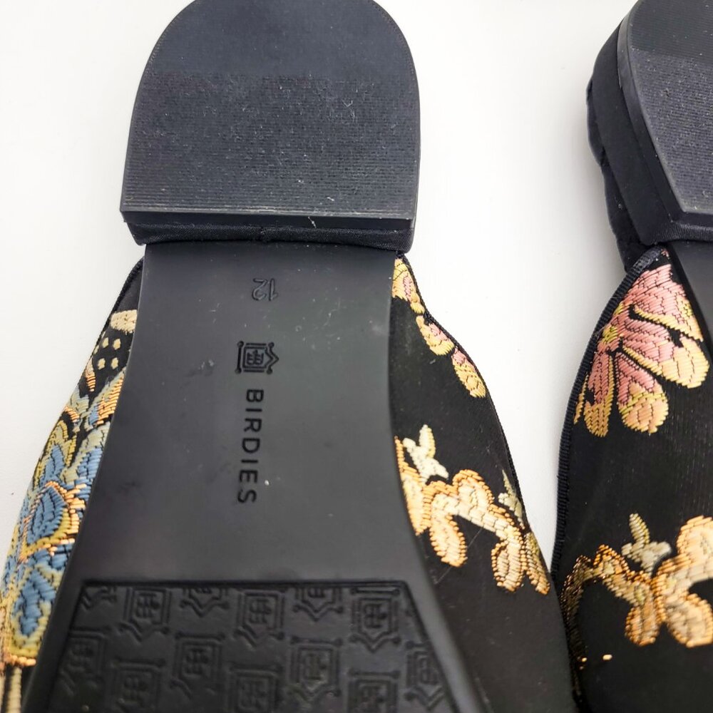 Birdies The Phoebe Floral Jacquard Embroidered Floral Slip On Mules 12 - Picture 7 of 7